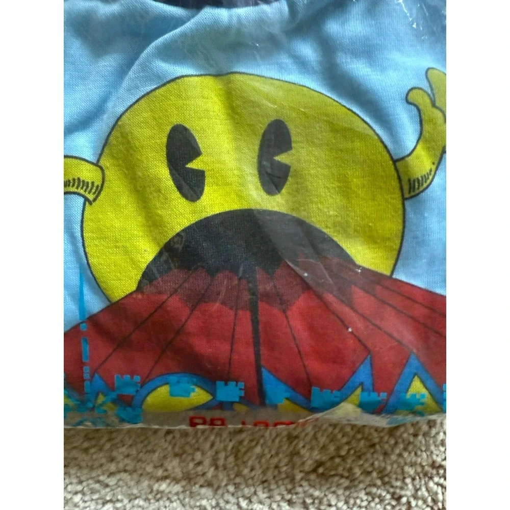 Vintage Pac-Man Short Sleeve Long Pant Pajama Set‎ Kids Size 8-10